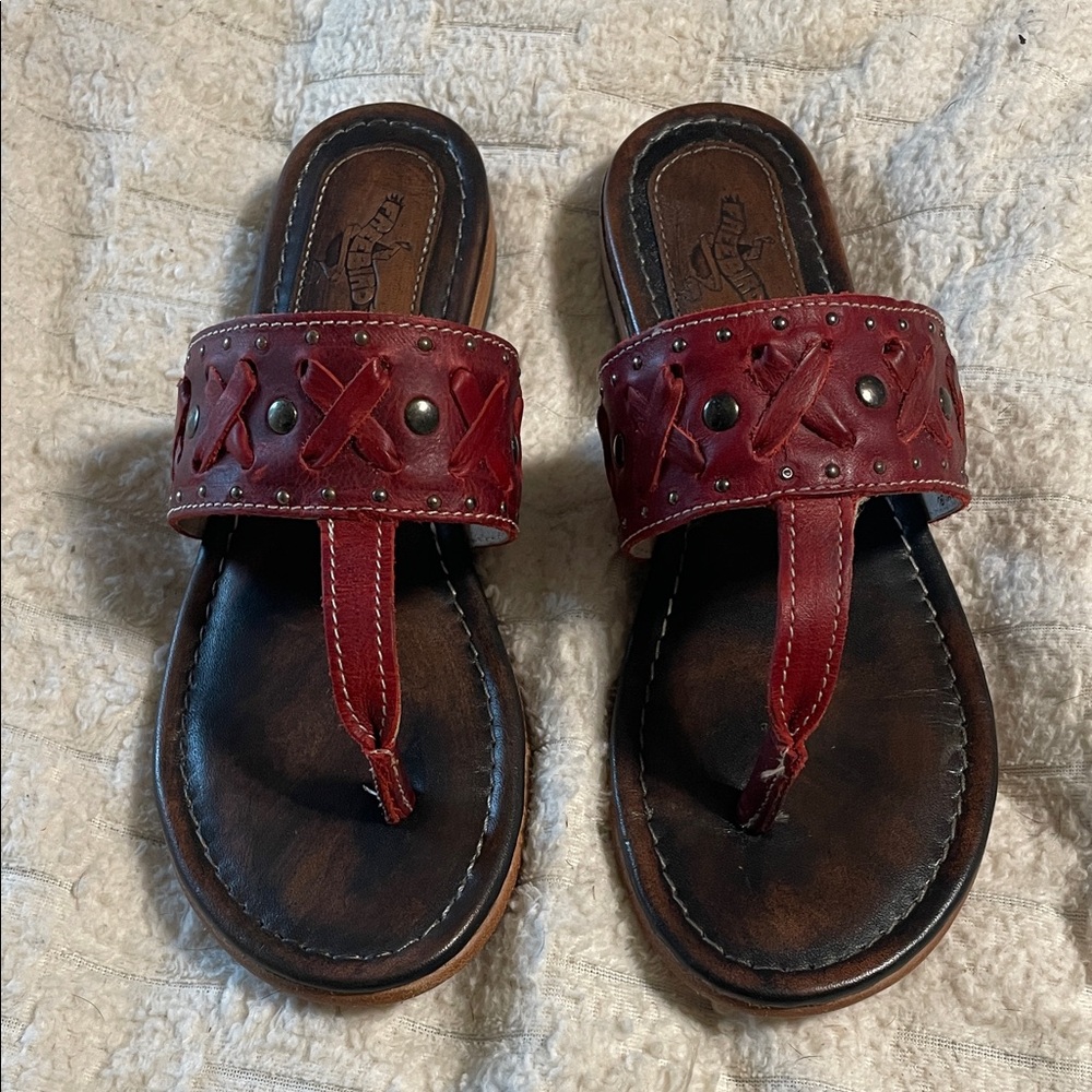 Freebird by Steven Red Shay Sandals